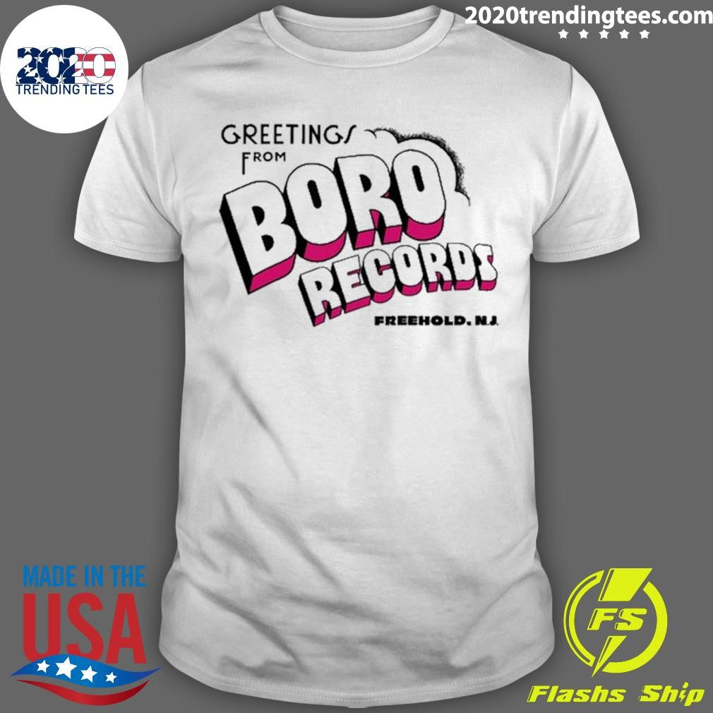 Greetings From Boro Records Shirt Unisex T-shirt, Sweatshirt, Hoodie, Long Sleeve Tee - T-Shirt, Sweatshirt, Hoodie