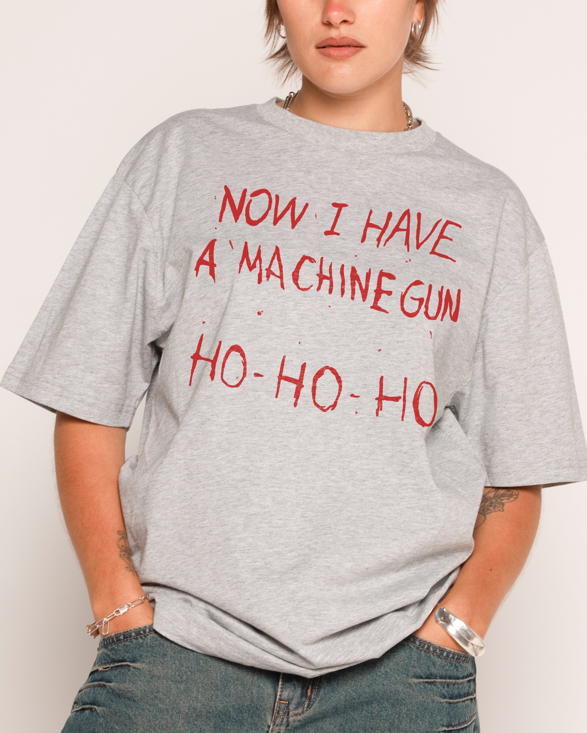 Machine Gun Ho-Ho-Ho T-Shirt Unisex T-shirt, Sweatshirt, Hoodie, Long Sleeve Tee - T-Shirt, Sweatshirt, Hoodie