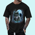 Grey Wolf Hunting Ground Icy Moon Forest Galaxy Cotton 100% Top Trending T-Shirts, Hoodie, Sweatshirt - T-Shirt, Sweatshirt, Hoodie
