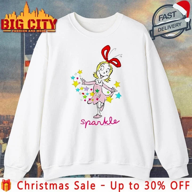 Grinch Cindy Lou Who Sparkle shirt Unisex T-shirt, Sweatshirt, Hoodie, Long Sleeve Tee - T-Shirt, Sweatshirt, Hoodie