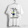 Grinch I Wake Up Every Day With A Good Attitude And Then Idiots Happen Xmas Unisex T-shirt, Sweatshirt, Hoodie, Long Sleeve Tee - T-Shirt, Sweatshirt, Hoodie