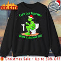 Grinch Santa Hat Toilet Can’t Talk Right Now Doing Christmas Shit shirt Unisex T-shirt, Sweatshirt, Hoodie, Long Sleeve Tee - T-Shirt, Sweatshirt, Hoodie