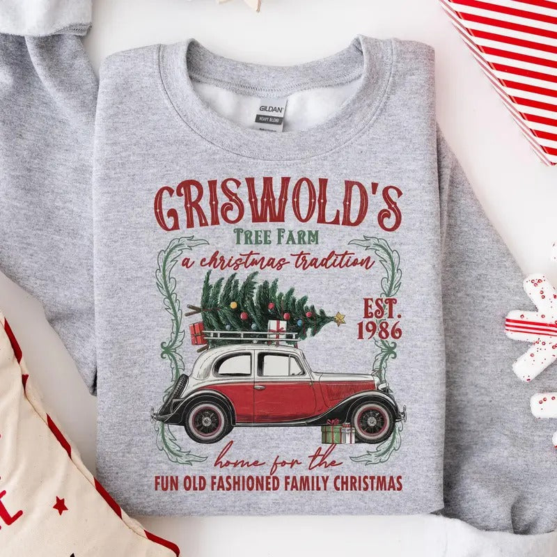 Griswold'S Tree Farm Tree Farm Family Old Fashioned Shirt Retro Griswold T-Shirts, Hoodie, Sweatshirt - T-Shirt, Sweatshirt, Hoodie