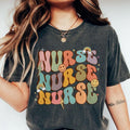 Groovy Nurse Shirts Nurse Shirt Retro Comfort Nurse Shirt Comfort Color Nurse Shirt Medical School Nurse Graduation Registered Nurse Cute Nurse Shirt Shirt Nurse Appreciation Tops Breathable Casual T-Shirts, Hoodie, Sweatshirt - T-Shirt, Sweatshirt, Hoodie