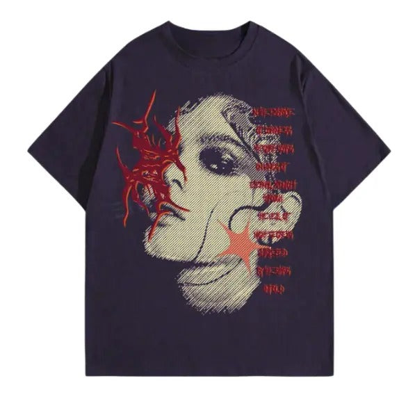 Grunge Punk Summer Casual Short Sleeve Size S 3XL Top Womenswear Underwear Humen Underwear Baggy T-Shirts, Hoodie, Sweatshirt - T-Shirt, Sweatshirt, Hoodie