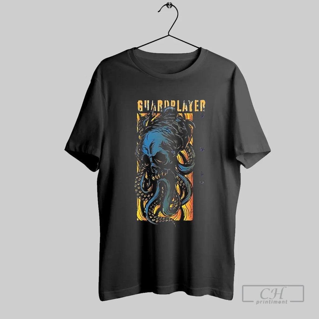 Guardplayer Blue Octopus Tentacle Skull Retro T Shirt Unisex T-shirt, Sweatshirt, Hoodie, Long Sleeve Tee - T-Shirt, Sweatshirt, Hoodie