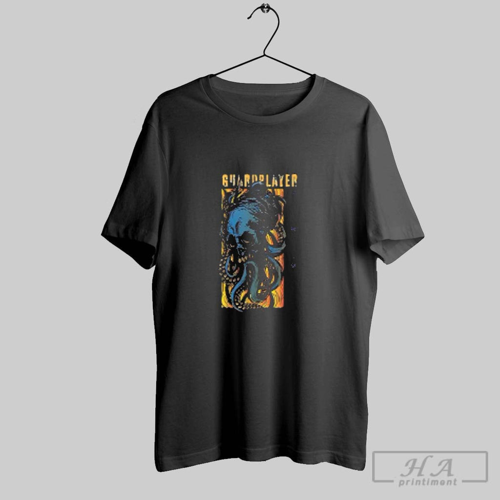 Guardplayer Blue Octopus Tentacle Skull Retro Unisex T-shirt, Sweatshirt, Hoodie, Long Sleeve Tee - T-Shirt, Sweatshirt, Hoodie