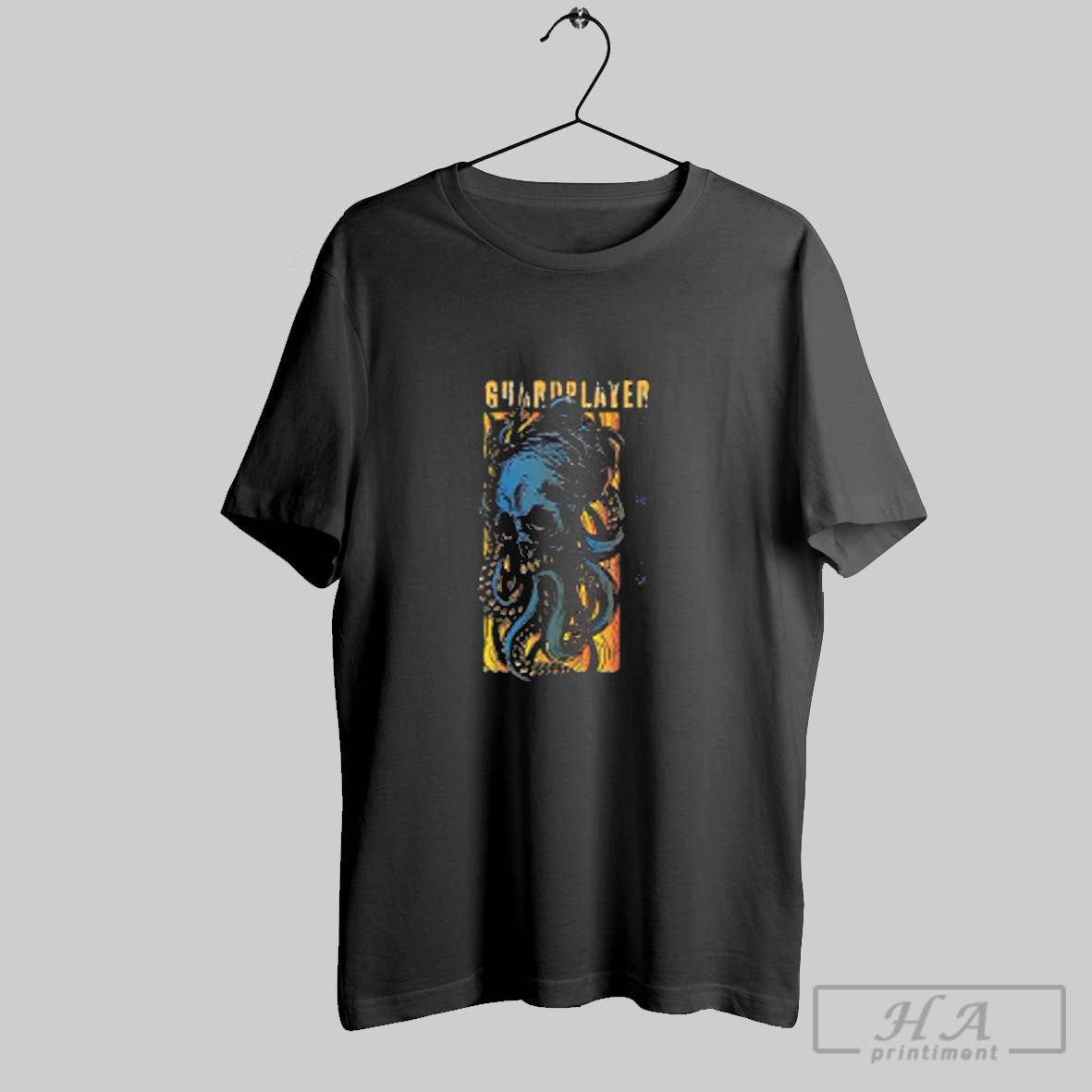 Guardplayer Blue Octopus Tentacle Skull Retro Unisex T-shirt, Sweatshirt, Hoodie, Long Sleeve Tee - T-Shirt, Sweatshirt, Hoodie