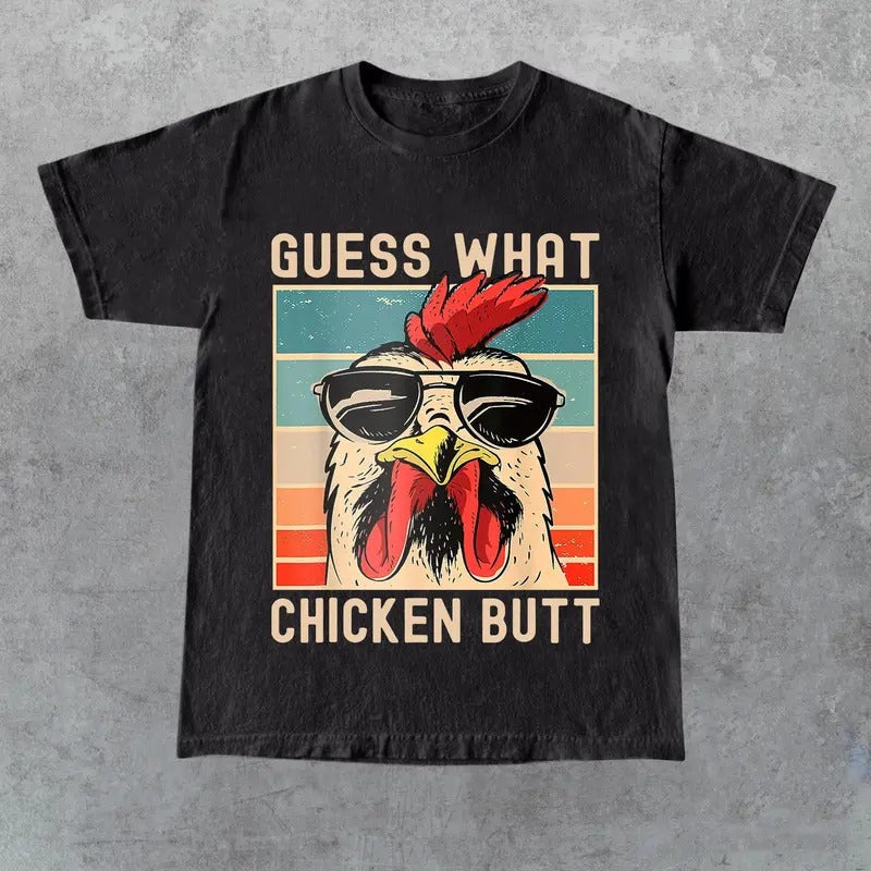 Guess What Chicken Butt Shirt Funny Chicken Meme Shirt Shirt Shirt Shirt Summer See Shirt Hot Tiktok Trend 2024 T-Shirts, Hoodie, Sweatshirt - T-Shirt, Sweatshirt, Hoodie
