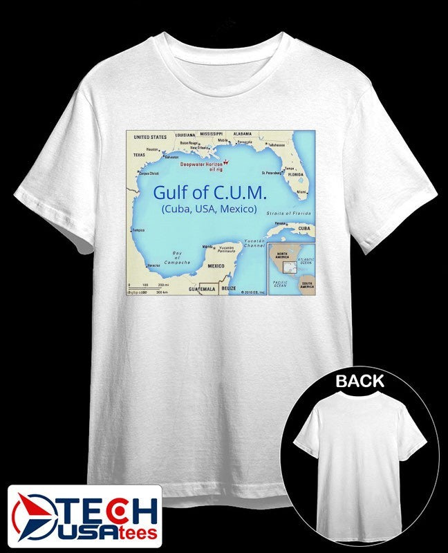 Gulf of C.U.M. Cuba USA Mexico shirt Unisex T-shirt, Sweatshirt, Hoodie, Long Sleeve Tee - T-Shirt, Sweatshirt, Hoodie