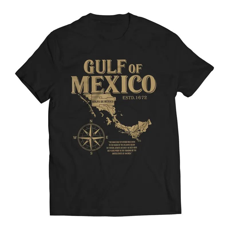 Gulf Mexico ESTD. 1672 Golfo De MXico Casual Classic Cotton T-Shirts, Hoodie, Sweatshirt - T-Shirt, Sweatshirt, Hoodie