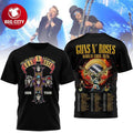 Gun N Roses 2026 World Tour America Schedule Two Sided Shirt Unisex T-shirt, Sweatshirt, Hoodie, Long Sleeve Tee - T-Shirt, Sweatshirt, Hoodie