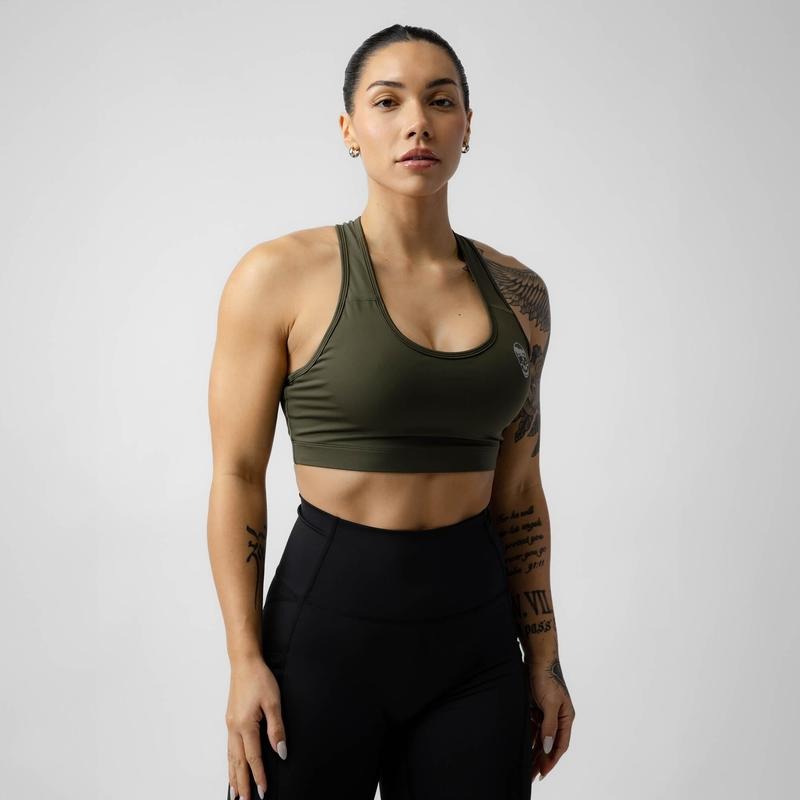 Gymreapers Performance Bra OD Green Quick Drying Material Racerback High Support Summer T-Shirts, Hoodie, Sweatshirt - T-Shirt, Sweatshirt, Hoodie