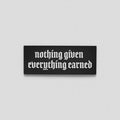 Gymreapers Rubber Patch Nothing Given Everything Earned Hook Loop Closure T-Shirts, Hoodie, Sweatshirt - T-Shirt, Sweatshirt, Hoodie