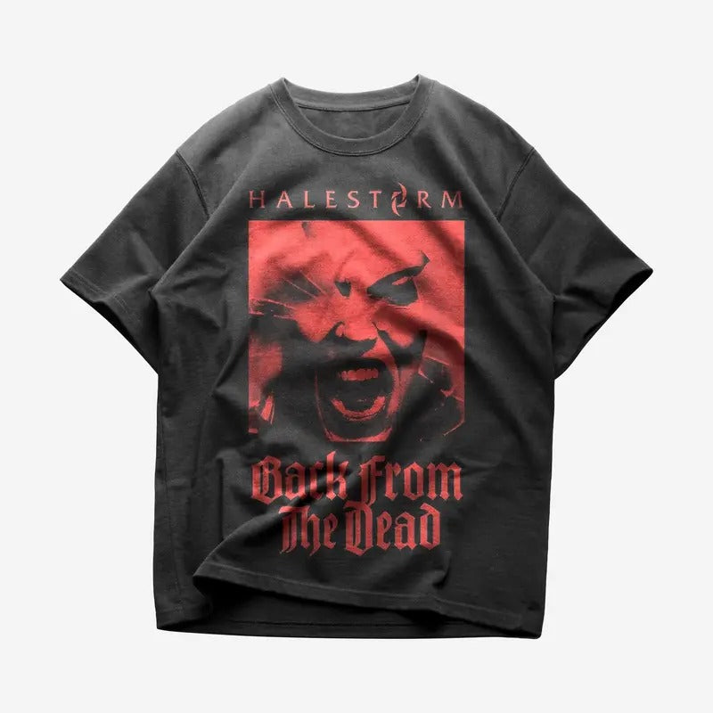 Halestorm Cotton Back Dead Logo Rock Fans Limited Fabric Menswear T-Shirts, Hoodie, Sweatshirt - T-Shirt, Sweatshirt, Hoodie