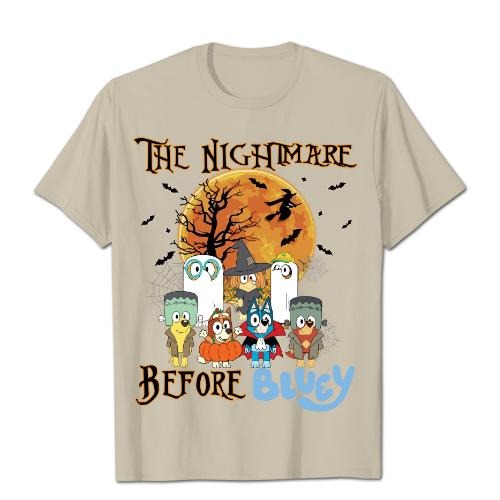 Halloween Blueyy Horro Halloween Nightmare Before Blueyy Fan Her Him Fabric Fit Classic Menswear T-Shirts, Hoodie, Sweatshirt - T-Shirt, Sweatshirt, Hoodie