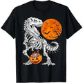 Halloween Dinosaur Skeleton T Rex Scary Pumpkin Moon Made USA T-Shirts, Hoodie, Sweatshirt - T-Shirt, Sweatshirt, Hoodie