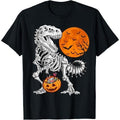 Halloween Dinosaur Skeleton T Rex Scary Pumpkin Moon Made USAstyle{N002}2 T-Shirts, Hoodie, Sweatshirt - T-Shirt, Sweatshirt, Hoodie