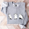Halloween Cat Funny Ghost Halloween Cat Lover Spooky Season Long Sleeve T-Shirts, Hoodie, Sweatshirt - T-Shirt, Sweatshirt, Hoodie