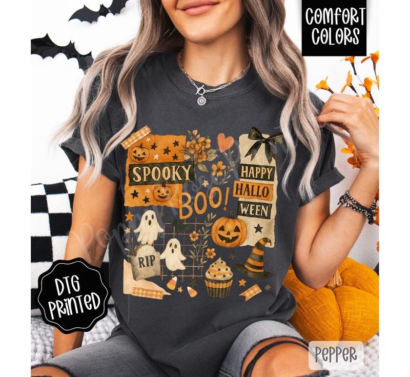 Halloween Collage Shirt Comfort Colors T-Shirts, Hoodie, Sweatshirt - T-Shirt, Sweatshirt, Hoodie