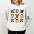 Halloween Coquette Bow Pumpkin Gothic Halloween Cute Pumpkin Bow Coquette Bow Spooky Season Comfy Long Sleeve Fall Autumn Tops Casual Womenswear Comfort Fabric Cotton Top T-Shirts, Hoodie, Sweatshirt - T-Shirt, Sweatshirt, Hoodie