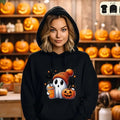 Halloween Ghost Cute Halloween Halloween Spooky Season Shirt Trick Treat Shirt Fall Pumpkin T-Shirts, Hoodie, Sweatshirt - T-Shirt, Sweatshirt, Hoodie