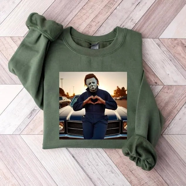 Halloween Heart Hands Horror Movie Shirt Scary Movie Meyers Halloween Friday 13th Shirt Halloween Heart Hands All Size Menswear Classic T-Shirts, Hoodie, Sweatshirt - T-Shirt, Sweatshirt, Hoodie