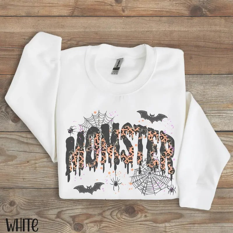 Halloween Mom Momster Halloween Spooky Season Funny Halloween Mama Mom Halloween Shirt T-Shirts, Hoodie, Sweatshirt - T-Shirt, Sweatshirt, Hoodie
