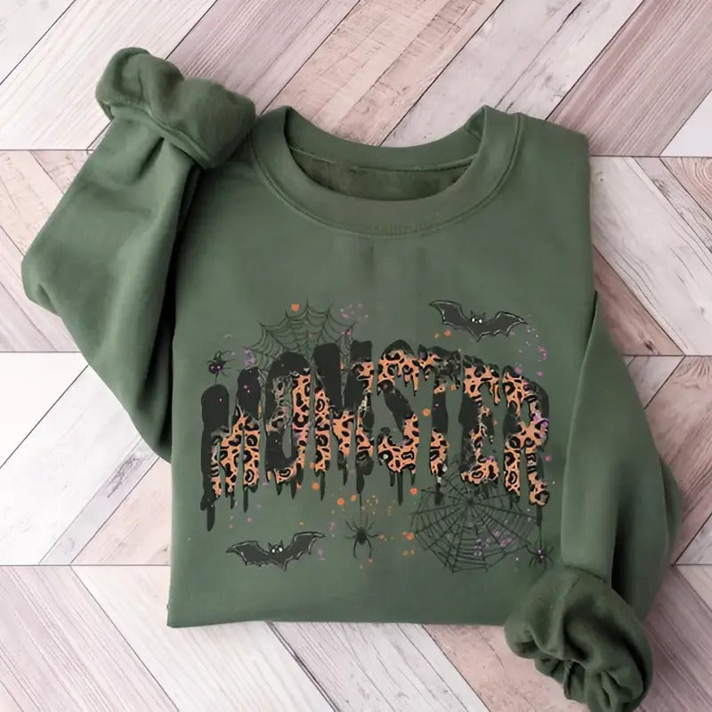 Halloween Mom Momster Shirt Halloween Spooky Season Shirt T-Shirts, Hoodie, Sweatshirt - T-Shirt, Sweatshirt, Hoodie