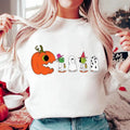 Halloween Pacman Pumpkin Chasing Ghost Shirt Pumpkin Ghost Pacman Shirt Funny Halloween Shirt Spooky Season Shirt Halloween Shirt T-Shirts, Hoodie, Sweatshirt - T-Shirt, Sweatshirt, Hoodie