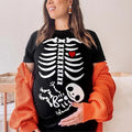 Halloween Pregnancy Announcement Pregnant Skeleton Shirt Halloween Maternity Shirt T-Shirts, Hoodie, Sweatshirt - T-Shirt, Sweatshirt, Hoodie