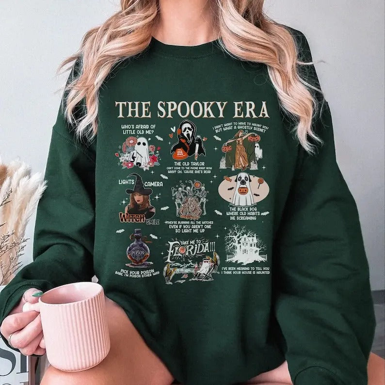 Halloween Songs Shirt Halloween Fall Season Pumpkin Halloween Ghost Haunt Spooky Season Halloween Lyrics Shirt T-Shirts, Hoodie, Sweatshirt - T-Shirt, Sweatshirt, Hoodie