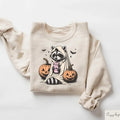 Halloween Cute Raccoon Ghost Spooky Season Cotton Menswear T-Shirts, Hoodie, Sweatshirt - T-Shirt, Sweatshirt, Hoodie