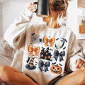 Halloween Halloween Coquette Coquette Pumpkin Halloween Pumpkin Bows Cute Halloween Preppy Spooky Spiders Ghost Hunted House T-Shirts, Hoodie, Sweatshirt - T-Shirt, Sweatshirt, Hoodie