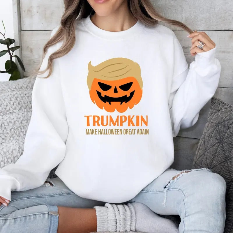 Halloween Trumpkin Make Halloween Great Again Family Matching Halloween Halloween Funny Halloween Election Shirt Printed Classic Comfort Cotton All Sizes Colors T-Shirts, Hoodie, Sweatshirt - T-Shirt, Sweatshirt, Hoodie