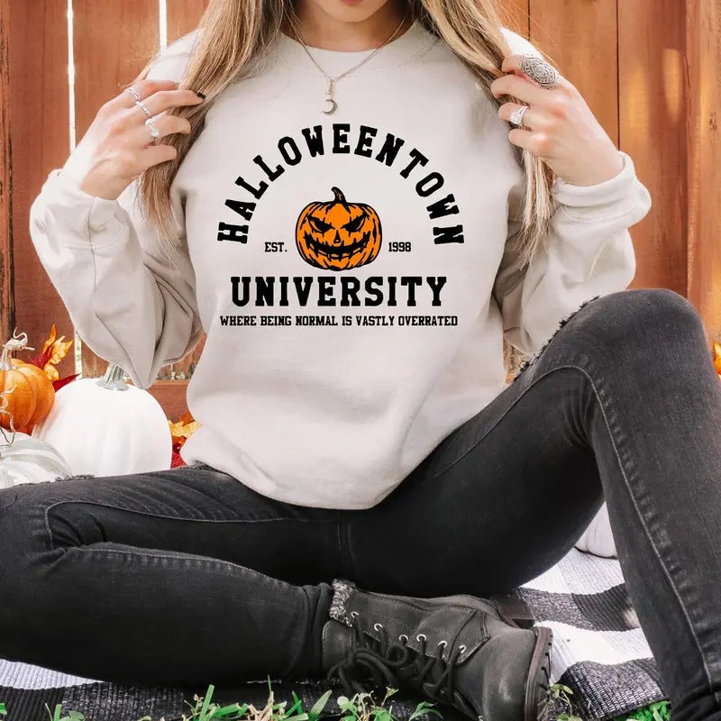 Halloween University Halloween Shirt Halloween Halloween Costume Fall Spooky Season T-Shirts, Hoodie, Sweatshirt - T-Shirt, Sweatshirt, Hoodie