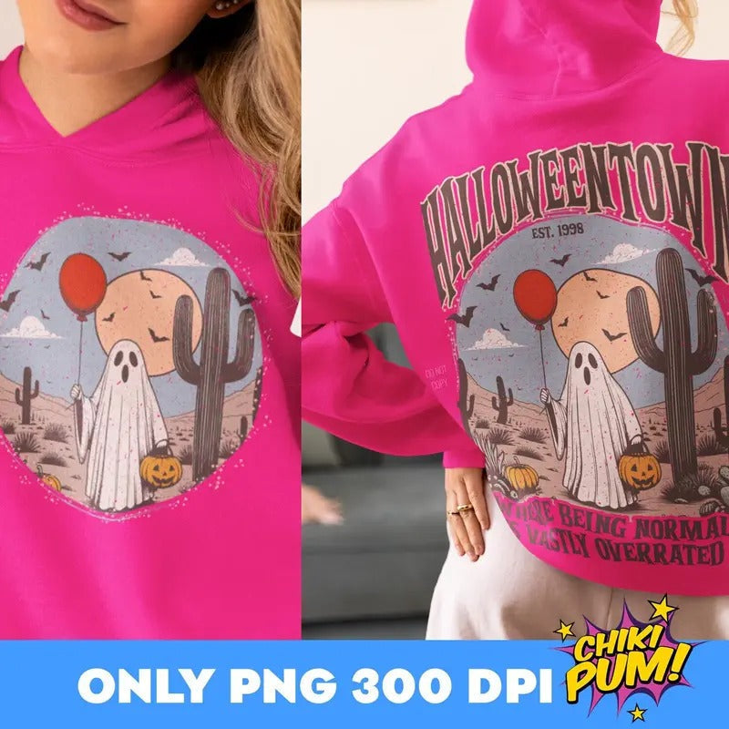 Halloweentown Halloweentown 1998 Retro Halloween Halloween Shirt Front Back Halloween Fall T-Shirts, Hoodie, Sweatshirt - T-Shirt, Sweatshirt, Hoodie