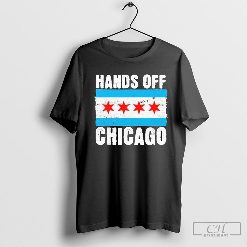 Hands Off Chicago Shirt Sweater Unisex T-shirt, Sweatshirt, Hoodie, Long Sleeve Tee - T-Shirt, Sweatshirt, Hoodie