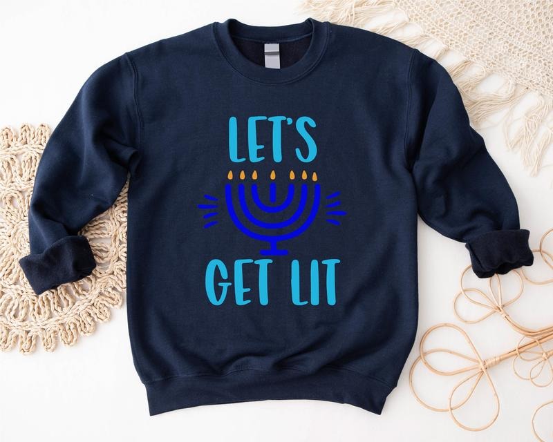 Hanukkah Jewish Religious Jewish Long Sleeve Jewish Festival Candle Lights T-Shirts, Hoodie, Sweatshirt - T-Shirt, Sweatshirt, Hoodie