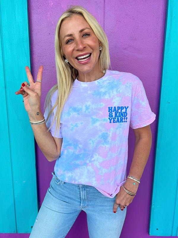 Happy & Kind Year Tie Dye T-Shirts, Hoodie, Sweatshirt - T-Shirt, Sweatshirt, Hoodie