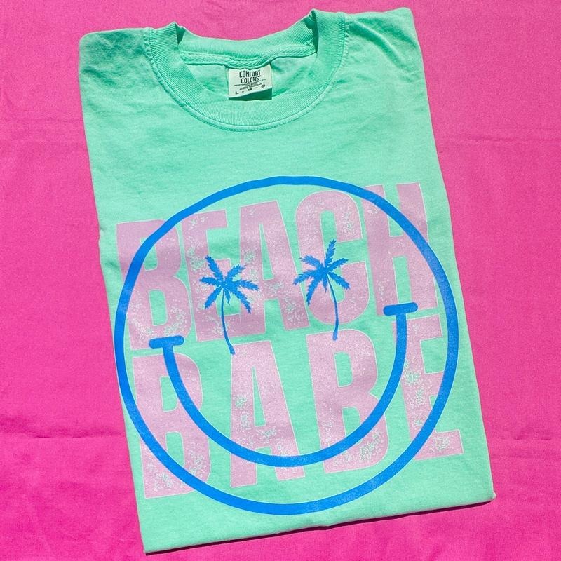 Happy Beach Babe Comfort Colors 'NLB' T-Shirts, Hoodie, Sweatshirt - T-Shirt, Sweatshirt, Hoodie