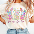 Happy Easter Coquette Retro Bunny Brushstroke Easter Girl T-Shirts, Hoodie, Sweatshirt - T-Shirt, Sweatshirt, Hoodie