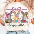 Happy Easter Coquette Retro Bunny Easter Coquette Brushstroke Girl T-Shirts, Hoodie, Sweatshirt - T-Shirt, Sweatshirt, Hoodie