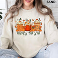 Happy Fall Y'All Fall Fall Retro Halloween Cotton Spooky Season T-Shirts, Hoodie, Sweatshirt - T-Shirt, Sweatshirt, Hoodie