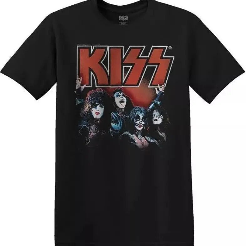 Hard Rock Heavy Metal Band Group Picture 100% Cotton Crew Neck Slight Stretch Breathable & Resistant Short Sleeve Outdoor & Daily T-Shirts, Hoodie, Sweatshirt - T-Shirt, Sweatshirt, Hoodie