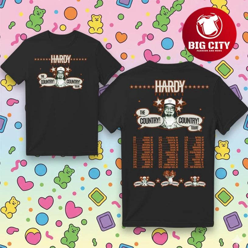 Hardy Admat The Country Country Tour Two Sided Shirt Unisex T-shirt, Sweatshirt, Hoodie, Long Sleeve Tee - T-Shirt, Sweatshirt, Hoodie