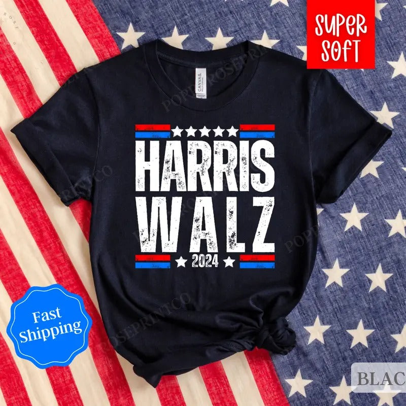 Harris Walz 2024 Shirt Election 2024 Shirt Madam President Shirt Kamala T-Shirts, Hoodie, Sweatshirt - T-Shirt, Sweatshirt, Hoodie