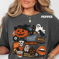 Haunted Halloween Motel Shirt Cute Spooky Comfort Colors Fit Cute Retro T-Shirts, Hoodie, Sweatshirt - T-Shirt, Sweatshirt, Hoodie