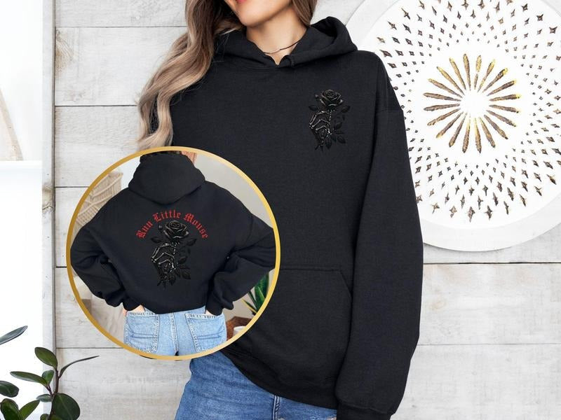 Haunting Adeline Run Little Mouse Dark Romance Gothic Book Lovers Reader Womenswear Fabric Long Sleeves T-Shirts, Hoodie, Sweatshirt - T-Shirt, Sweatshirt, Hoodie