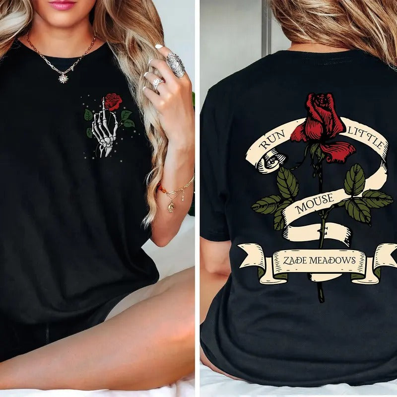 Haunting Adeline Run Little Mouse Hunting Zade Meadows Dark Romance Booktok Hd Carlton Bookish Smut Womenswear Fabric T-Shirts, Hoodie, Sweatshirt - T-Shirt, Sweatshirt, Hoodie